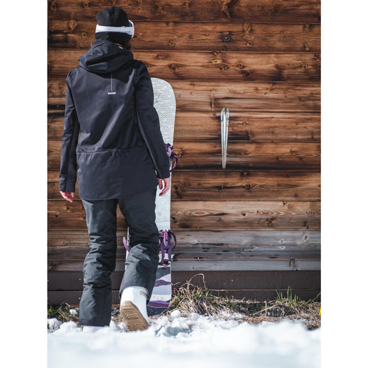 Snowboard and Ski Hoodie Women's, black Image 2 of 3