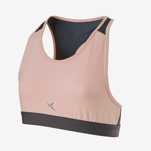 A photo of the Girls' Gym Crop Top 100 in use