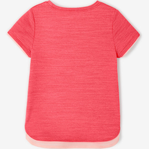 A photo of the Domyos S500 Short-Sleeved T-Shirt Babies' in use