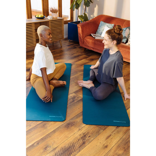 10 mm Size S Pilates Mat Comfort - Blue, dark petrol blue Image 3 of 5