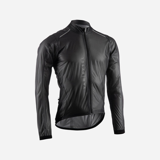 Van Rysel Ultralight Rainproof Cycling Jacket Men's, black Image 5 of 5