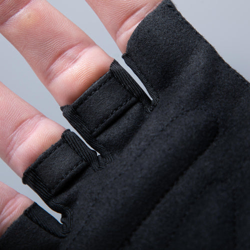 A photo of the Triban RoadR 100 Cycling Gloves Adult in use