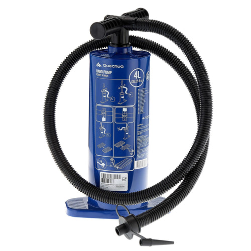 A photo of the Camping Small Double Action Compact Hand Pump Max 5PSI in use