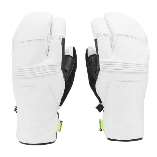 A photo of the ADULT SKI GLOVES - LOBSTER 900 - WHITE in use