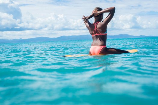 Maeva 500 Surf Swimsuit Bottom Girls', fluoresent peach Image 2 of 5