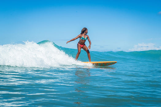Maeva 500 Surf Swimsuit Bottom Girls', fluoresent peach Image 5 of 5