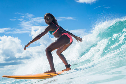 Maeva 500 Surf Swimsuit Bottom Girls', fluoresent peach Image 1 of 5