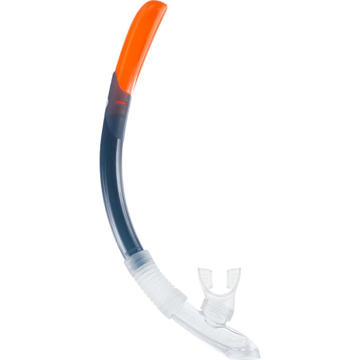 Diving snorkel with valve 100 storm grey, storm gray Image 2 of 2