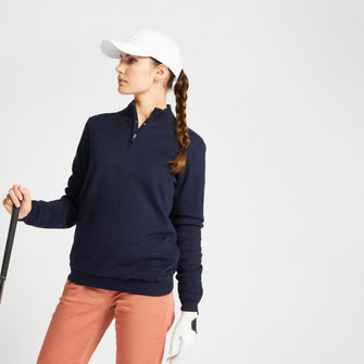 Inesis Mild Weather Zip Neck Cotton Golf Sweater Women's, Image of