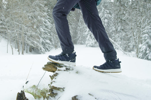 Women's warm waterproof snow hiking shoes - SH500 Mid, asphalt blue Image 2 of 10