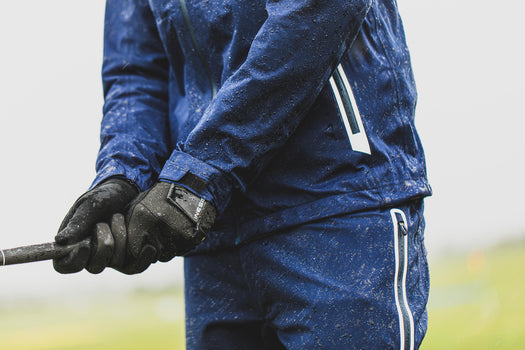 Men's golf waterproof rain jacket - RW500 navy blue, navy blue Image 3 of 5