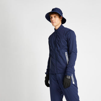 Men's golf waterproof rain jacket - RW500 navy blue, Image of