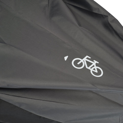 A photo of the Btwin Single Bike Protective Cover in use