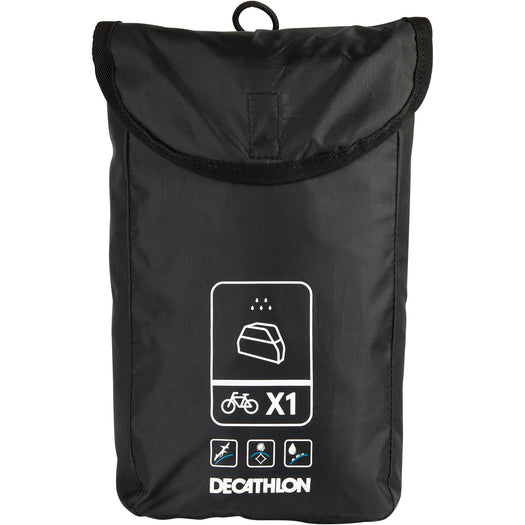 Btwin Single Bike Protective Cover, black Image 4 of 4