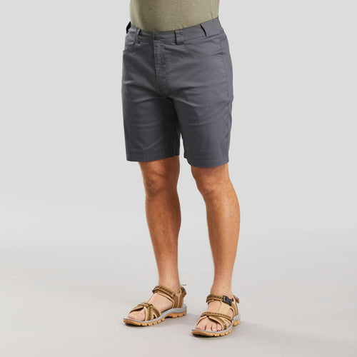 A photo of the Quechua NH100 Fresh Hiking Shorts Men's in use