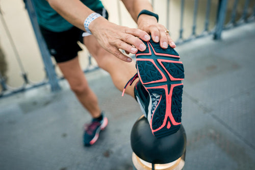 A photo of the Newfeel Propulse Motion PW900 Leather Fitness Walking Shoes Women's in use