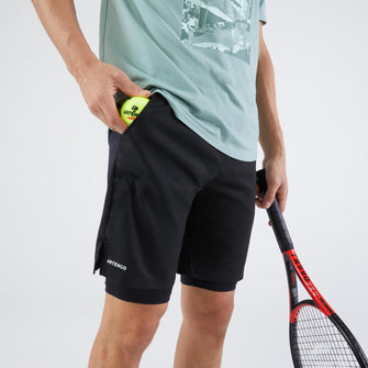 Artengo Men's Thermal Tennis Shorts, Image of
