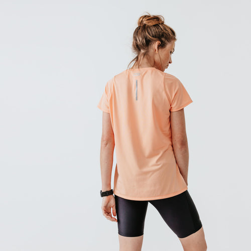 A photo of the Women's Cycling Shorts KIPRUN Run 100-black in use
