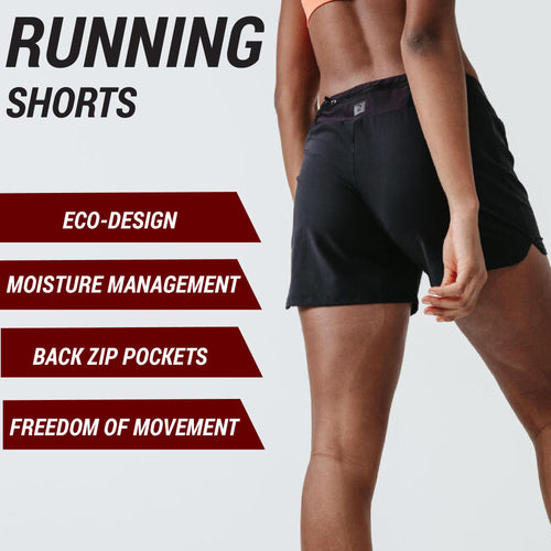 A photo of the Women's Running Shorts Dry - black in use