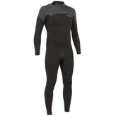 Olaian 500 Stretch Neoprene Surfing Full Wetsuit Back zip 4 3mm Men, Image of