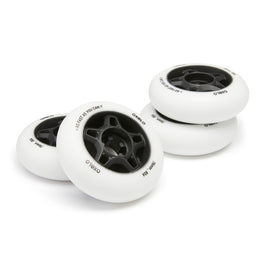 Oxelo Inline skate Wheel Set 76mm 80A For FIT100 Adult, Image of