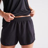 Women's 2-in-1 Anti-Chafing Fitness Cardio Shorts - Black, Image of