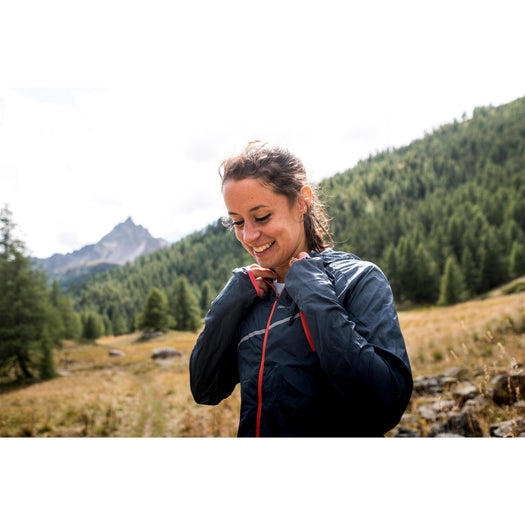 Windproof Trail Running Jacket Women's, storm gray Image 2 of 5