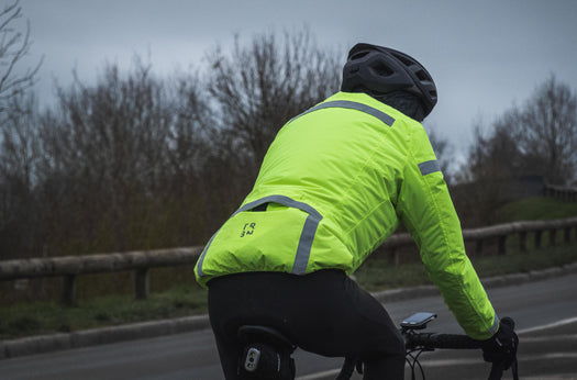 Triban RC120 Visible Road Cycling Jacket Men's, fluoresent yellow green Image 5 of 5