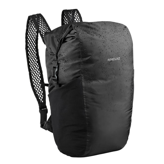 Forclaz Travel 100 Compact Waterproof 20 L Hiking Backpack, black Image 2 of 2