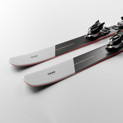 A photo of the FREERIDE SKIS - POW CHASER 115 + LOOK PX 12 KONECT GW BINDINGS in use