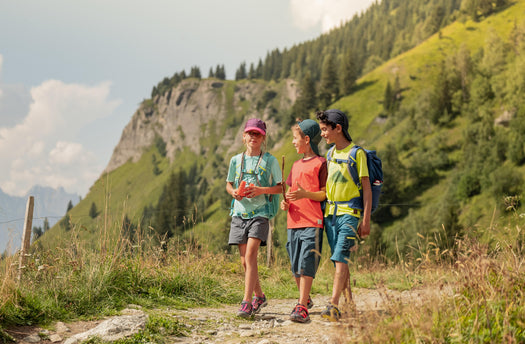 Quechua MH100 Hiking T-Shirt Kids', lime green Image 1 of 3