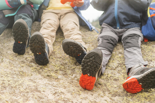 Quechua Crossrock Mid Waterproof Lace-Up Hiking Shoes Kids', pewter Image 3 of 4