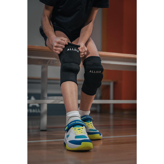 Allsix V100 Volleyball Knee Pads, black Image 1 of 4