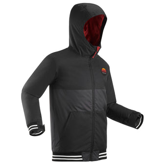 KIDS' SNOWBOARD JACKET SNB 100 - BLACK, Image of