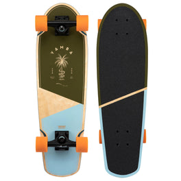Oxelo Yamba 500 Plam Wood Complete Cruiser Skateboard 27.5''x8.1'', Image of