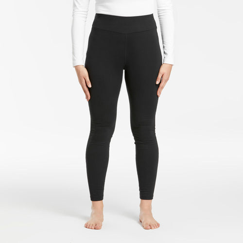 A photo of the Women's Ski Base Layer Bottom - BL 500 - Black in use