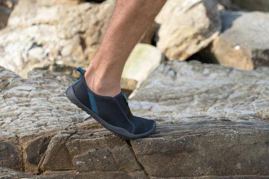 Adult Elasticated Water Shoes Aquashoes 120 - Lagoon, dark petrol blue Image 2 of 10