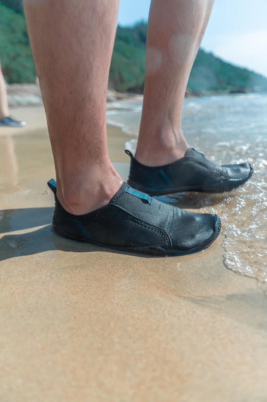 Adult Elasticated Water Shoes Aquashoes 120 - Lagoon, dark petrol blue Image 7 of 10
