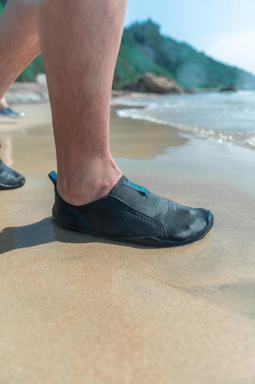 Adult Elasticated Water Shoes Aquashoes 120 - Lagoon, dark petrol blue Image 9 of 10