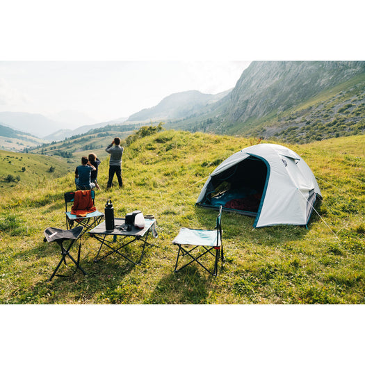 Quechua MH100 Low Folding Camping Table, carbon gray Image 1 of 2