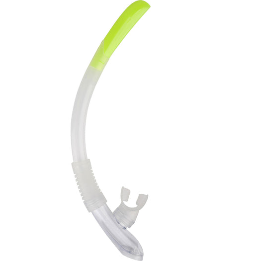 Subea SNK520 Snorkel w/ Purge Valve & Wave Guard Kids, fluoresent lime yellow Image 3 of 3