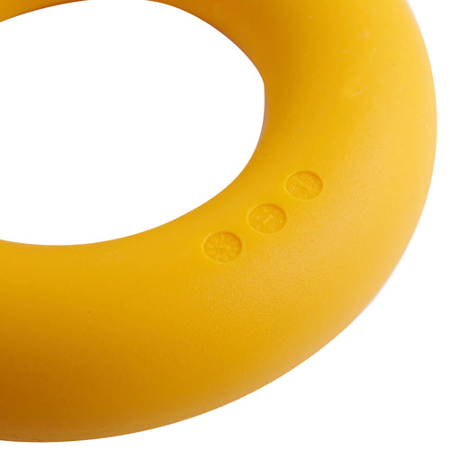 A photo of the 25 kg Medium-Resistance Weight Training Handgrip - Orange in use