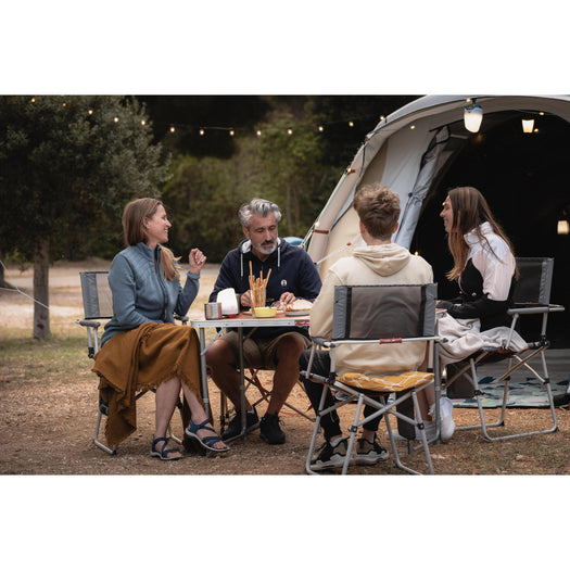 FOLDING CAMPING TABLE - 4 TO 6 PEOPLE, brown Image 2 of 3