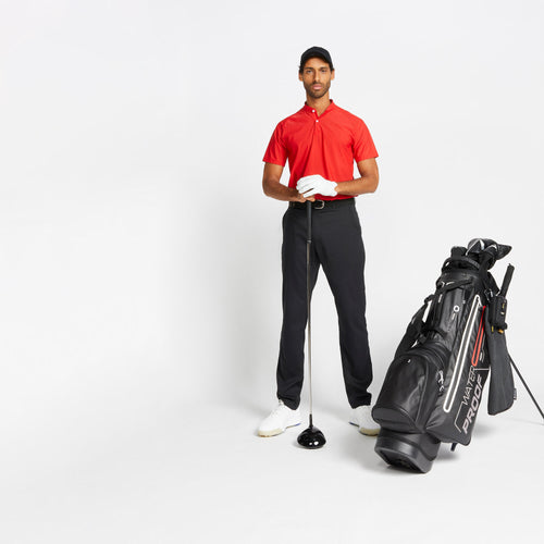 A photo of the Inesis Breathable Golf Pants Men's in use