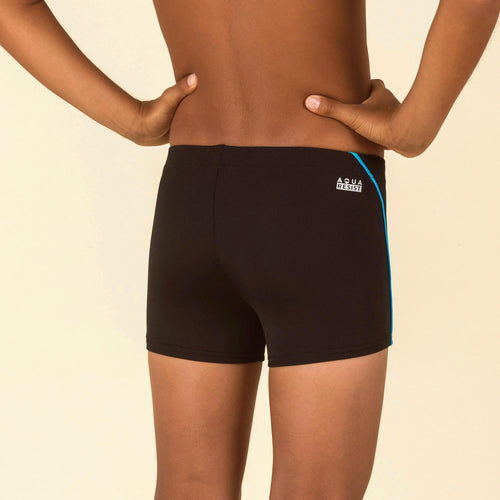 A photo of the Nabaiji 100 Plus Swimming Boxer Boys' in use