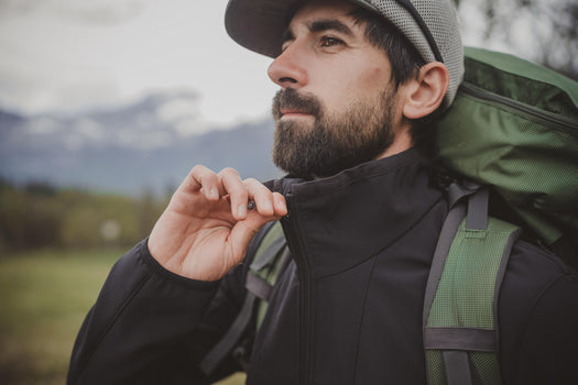 Windbreaker jacket - softshell - warm - MT100 WINDWARM - men's, black Image 2 of 5
