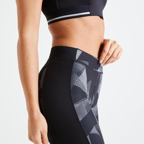 A photo of the Domyos 120 7 8-Length Cardio Fitness Leggings Women's in use