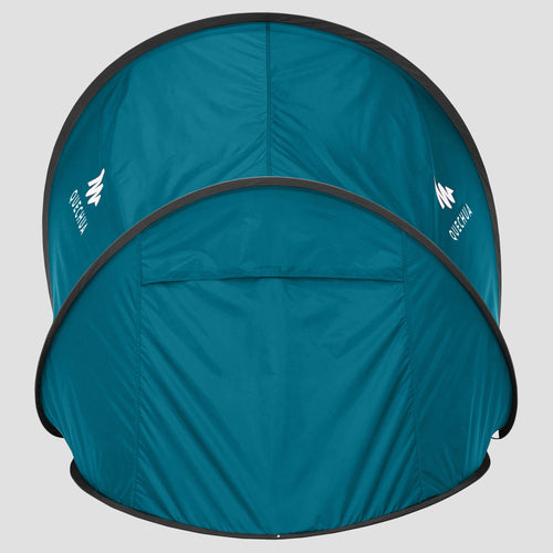 A photo of the Quechua 2 Second Pop Up Sun Shelter Tent in use