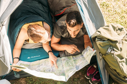 Quechua MH100 Waterproof Camping Tent 2 Person, gray Image 3 of 4