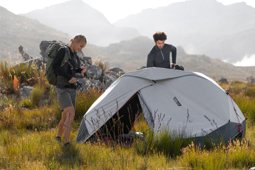 Quechua 2 Second Easy Fresh & Black Waterproof Pop Up Camping Tent 2 Person, iced coffee Image 5 of 5